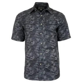 Dot Camo Stretch SS Fishing Shirt – Grey Camo